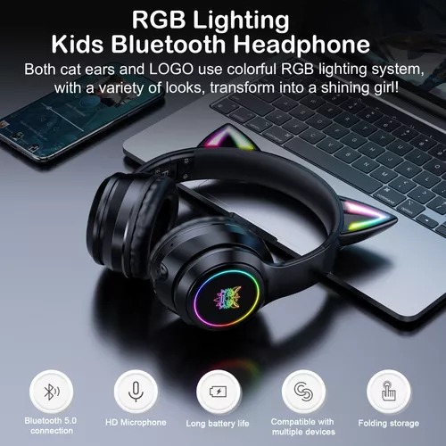 Audífonos Gamer Inalámbricos Onikuma B90 LED